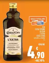 Costa d'Oro - Olio Extra Vergine Di Oliva Costa d'Oro - Olio Extra Vergine Di Oliva
