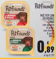 Conad - Patè Per Cani Petfriends Conad - Patè Per Cani Petfriends