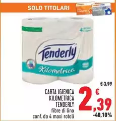 Tenderly - Carta Igienica Kilometrica Tenderly - Carta Igienica Kilometrica