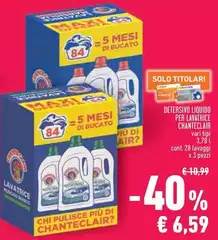 Chanteclair - Detersivo Liquido Per Lavatrice Chanteclair - Detersivo Liquido Per Lavatrice