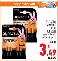 Duracell - Pile Stilo, Ministilo Plus Duracell - Pile Stilo, Ministilo Plus