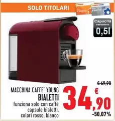 Bialetti - Macchina Caffe' Young Bialetti - Macchina Caffe' Young