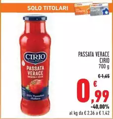 Cirio - Passata Verace Cirio - Passata Verace