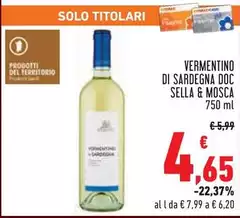 Sella & mosca - Vermentino Di Sardegna DOC Sella & mosca - Vermentino Di Sardegna DOC