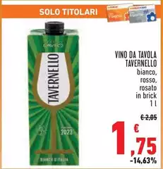 Tavernello - Vino Da Tavola Tavernello - Vino Da Tavola