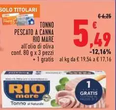 Rio Mare - Tonno Pescato A Canna Rio Mare - Tonno Pescato A Canna