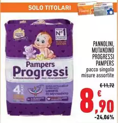 Pampers - Pannolini, Mutandino Progressi Pampers - Pannolini, Mutandino Progressi