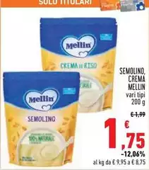 Mellin - Semolino, Crema Mellin - Semolino, Crema