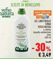 Benessere - Gel Lavastoviglie Verso Natura Benessere - Gel Lavastoviglie Verso Natura