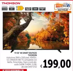 Thomson - Tv 50" 4k Smart 50UF4535 Thomson - Tv 50" 4k Smart 50UF4535