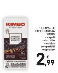Kimbo - 10 Capsule Caffè Barista Kimbo - 10 Capsule Caffè Barista