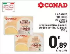 Conad - Lasagne Fresche All'Uovo Conad - Lasagne Fresche All'Uovo
