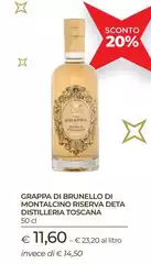 Brunello - Grappa Di  Di Montalcino Riserva Deta Distilleria Toscana