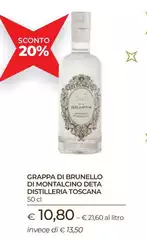 Brunello - Grappa Di  Di Montalcino Deta Distilleria Toscana