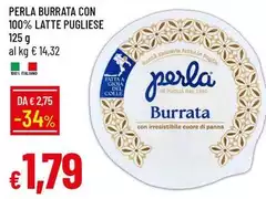Perla - Burrata Con 100% Latte Pugliese Perla - Burrata Con 100% Latte Pugliese