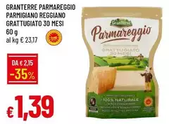 Granterre - Parmareggio Parmigiano Reggiano Grattugiato 30 Mesi Granterre - Parmareggio Parmigiano Reggiano Grattugiato 30 Mesi