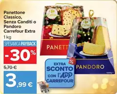 Selection carrefour - Panettone Classico, Senza Canditi O Pandoro Extra Selection carrefour - Panettone Classico, Senza Canditi O Pandoro Extra