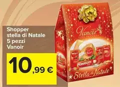 Vanoir - Shopper Stella Di Natale 5 Pezzi Vanoir - Shopper Stella Di Natale 5 Pezzi