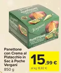 Vergani - Panettone Con Crema Al Pistacchio In Sac À Poche Vergani - Panettone Con Crema Al Pistacchio In Sac À Poche