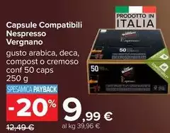 Vergnano - Capsule Compatibili Nespresso Vergnano - Capsule Compatibili Nespresso
