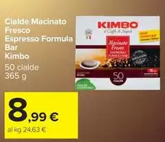 Kimbo - Cialde Macinato Fresco Espresso Formula Bar Kimbo - Cialde Macinato Fresco Espresso Formula Bar
