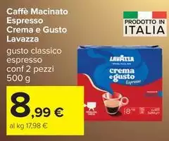 Lavazza - Caffè Macinato Espresso Crema E Gusto Lavazza - Caffè Macinato Espresso Crema E Gusto