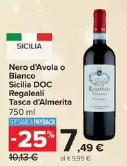 Tasca D'Almerita - Nero D'Avola O Bianco Sicilia DOC Regaleali Tasca D'Almerita - Nero D'Avola O Bianco Sicilia DOC Regaleali
