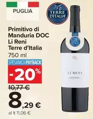 Terre d'Italia - Primitivo Di Manduria DOC Li Reni Terre d'Italia - Primitivo Di Manduria DOC Li Reni