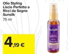 Sunsilk - Olio Styling Liscio Perfetto O Ricci Da Sogno Sunsilk - Olio Styling Liscio Perfetto O Ricci Da Sogno