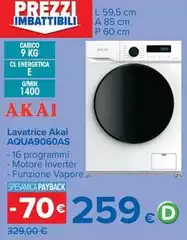 Akai - Lavatrice Aqua9060as Akai - Lavatrice Aqua9060as