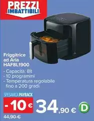 Friggitrice Ad Aria HAF8L1900 Friggitrice Ad Aria HAF8L1900