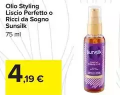 Sunsilk - Olio Styling Liscio Perfetto O Ricci Da Sogno Sunsilk - Olio Styling Liscio Perfetto O Ricci Da Sogno
