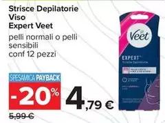 Veet - Strisce Depilatorie Viso Expert Veet - Strisce Depilatorie Viso Expert