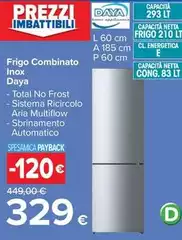 Daya - Frigo Combinato Inox Daya - Frigo Combinato Inox