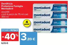 Mentadent - Dentifricio Protezione Famiglia