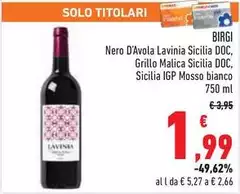 Solo - Nero D'Avola Lavinia Sicilia DOC