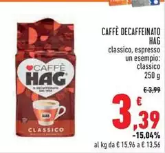 Hag - Caffè Decaffeinato Hag - Caffè Decaffeinato