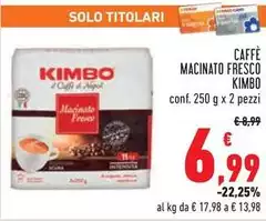Kimbo - Caffe Macinato Fresco Kimbo - Caffe Macinato Fresco