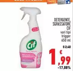 Cif - Detergente, Sgrassatore