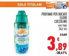 Coccolino - Profumo Per Bucato Elixir