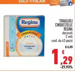 Regina - Tovaglioli Cinquestelle