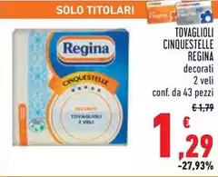 Regina - Tovaglioli Cinquestelle