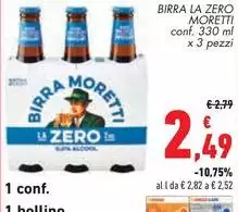 Moretti - Birra La Zero Moretti - Birra La Zero