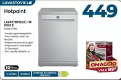 Hotpoint - Ariston MaxiSpace Lavastoviglie A Libera Installazione H7F HS41 X