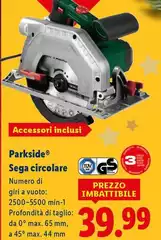 Parkside - Sega Circolare