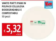 Piatti Piani In Polpa Di Cellulosa Biodegradabili E Compostabili