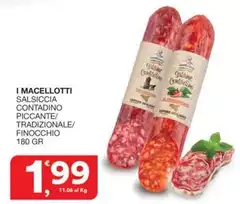 Conti - Salsiccia Contadino Piccante/ Tradizionale/ Finocchio Conti - Salsiccia Contadino Piccante/ Tradizionale/ Finocchio