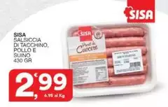 Sisa - Salsiccia Di Tacchino, Pollo E Suino Sisa - Salsiccia Di Tacchino, Pollo E Suino
