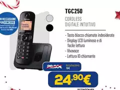 Sony - Tgc250 Cordless Digitale Intuitivo Sony - Tgc250 Cordless Digitale Intuitivo