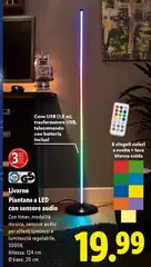 Livarno - Piantana Led Con Sensore Audio